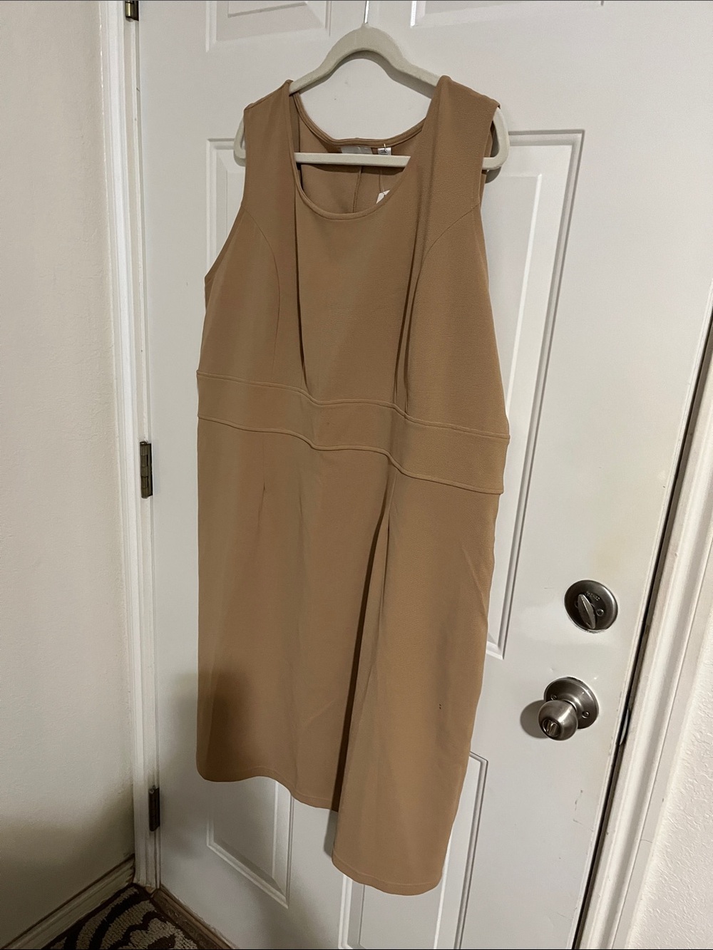 Avenue Tan Sleeveless Midi Dress